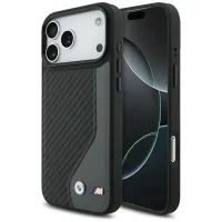 etui bmw m carbon logo magsafe na iphone 17 pro max - grafitowe