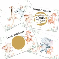 25x ZDRAPKI ZADANIA URODZINY ZABAWA dla dzieci 25x