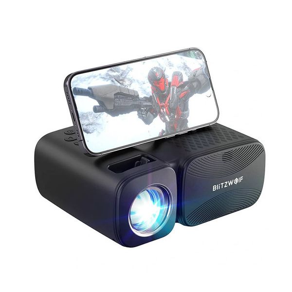 Rzutnik / Projektor LED BlitzWolf BW-V3 Mini, Wi-Fi + Bluetooth (czarny) zdjęcie 1