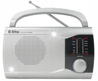 Radio Eltra Ewa FM/LW srebrne przenośne kuchenne antena rączka