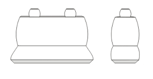 Pokrowce MIAROWE do Opel VIVARO Renault TRAFIC  2+1 2001-2014r. P4 na Arena.pl