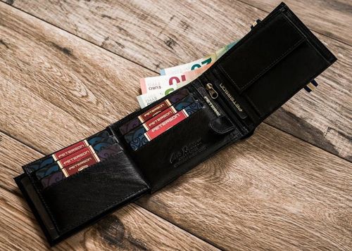 skórzany portfel męski w orientacji poziomej - peterson na Arena.pl