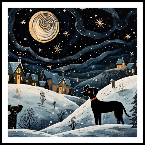 Plakat 100x100cm Nocny Psi Patrol na Arena.pl