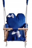 Huśtawka 3w1 dzieci NIEBIESKI ogród prezent pokój