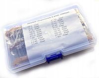 Zestaw 20 wartości rezystorów 0,25W 1000szt. + pudełko