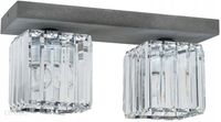 PLAFON SPOT LIGHT GALLANT 2244236 2X60W E27 SZARY