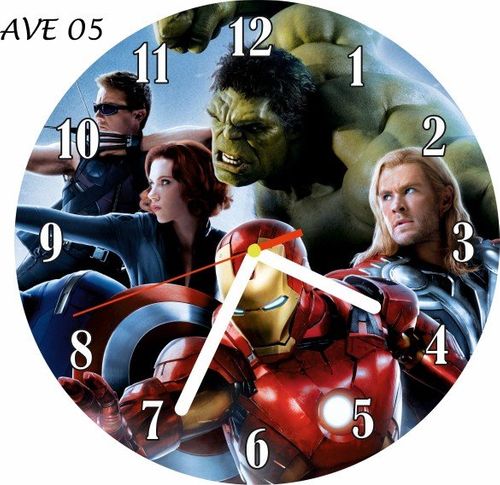 ZEGAR ŚCIENNY AVENGERS MARVEL CICHY PŁYNĄCY na Arena.pl