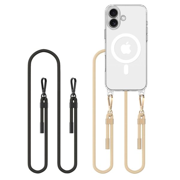Etui Tech-Protect FlexAir Chain MagSafe DO iPhone 16 Czarne TPU PC zdjęcie 1