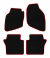 Dywaniki welurowe CARLUX-RED Honda City IV 2002-2008 sedan czarne