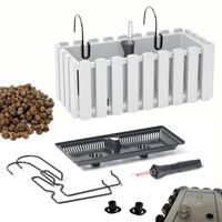 Skrzynka na balustradę DDEF400W Doniczka balkonowa + Keramzyt 1l