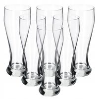 Szklanki Kufle Do Piwa Pokale Wysokie 665ml 6szt