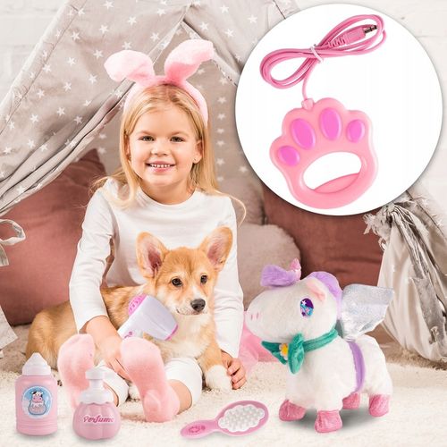 JEDNOROŻEC INTERAKTYWNY MASKOTKA KONIK CHODZI NA SMYCZY NA BATERIĘ na Arena.pl