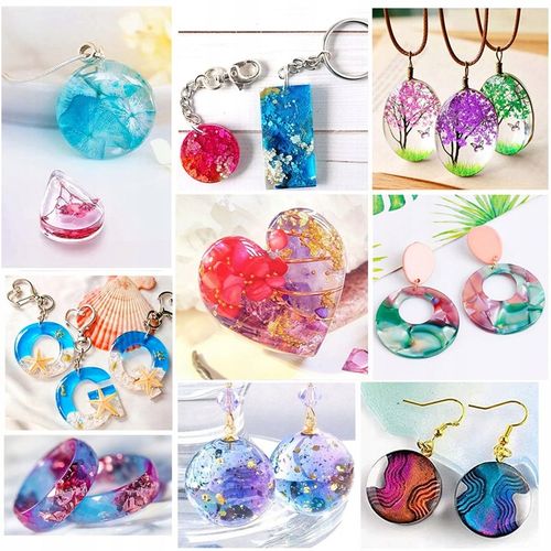 ŻYWICA EPOKSYDOWA ZESTAW STARTOWY DO ROBIENIA BIŻUTERII DLA DZIECI DIY na Arena.pl