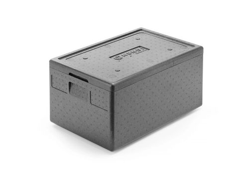 Pojemnik termoizolacyjny z piocelanu, HENDI, GN 1/1 46L 600x400mm, czarny na Arena.pl