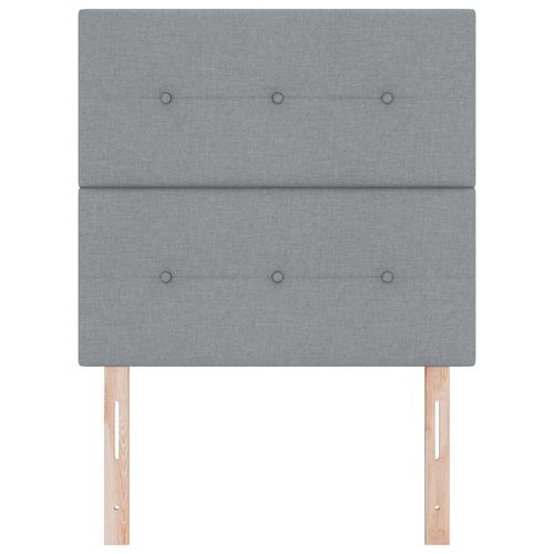 Wezgłowie LED Ze LED Lights Jasnoszary 100 cm tkanina na Arena.pl