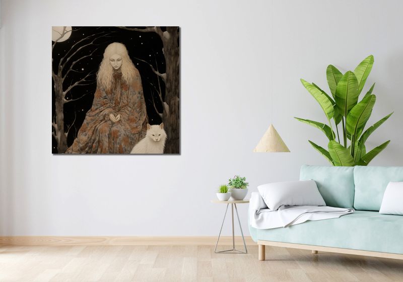 Obraz 100x100cm Stróżka Leśna zdjęcie 2