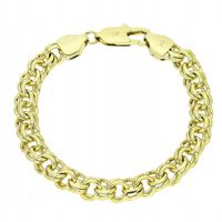 Bransoletka pozłacana 14K Garibaldi 19 cm 8,5 mm
