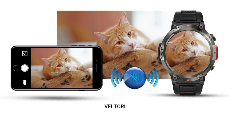 Smartwatch Veltori VT140-1 Czarny Pasek Silikonowy zdjęcie 16