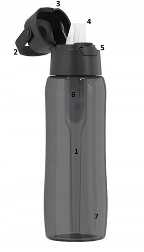 Butelka filtrująca Dafi Solid 0,7 czarna + szczoteczka do czyszczenia na Arena.pl