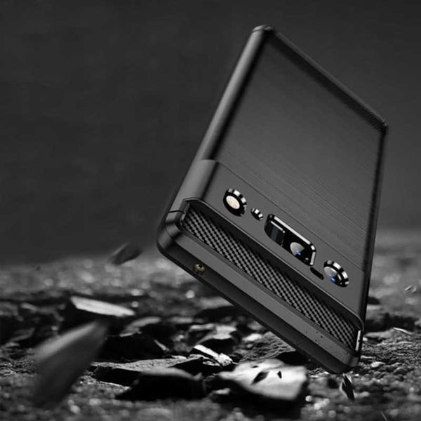 Spacecase Carbon Google Pixel 6A Czarny zdjęcie 6