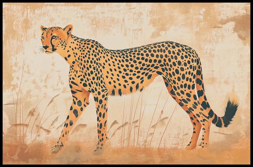 Plakat 91,5x60cm Gepard w Ruchu na Arena.pl