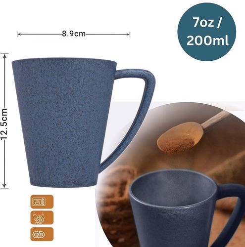 Kubek z drewna sosnowego 200ml niebieski na Arena.pl