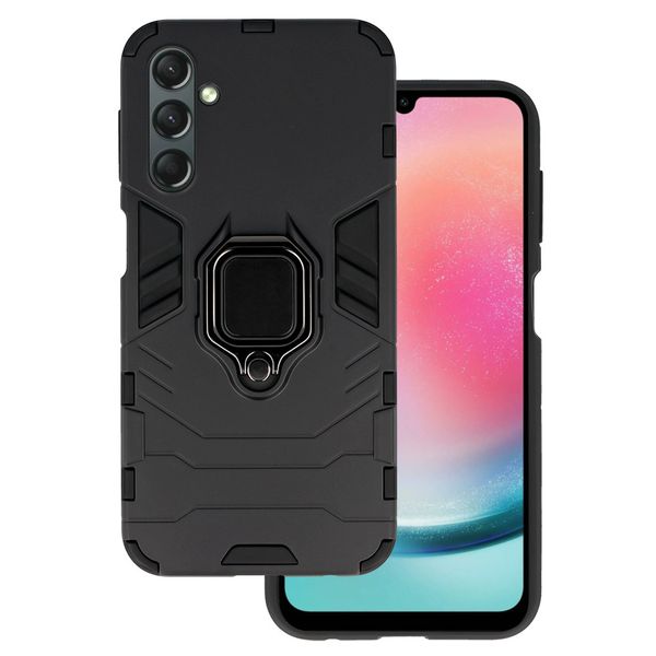 Ring Armor Case do Samsung Galaxy A24 4G Czarny zdjęcie 1