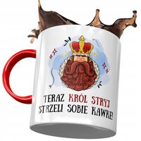 Kubek Czerwony Dla Stryja Na Urodziny Na Prezent Z Nadrukiem Ze Zdjęciem