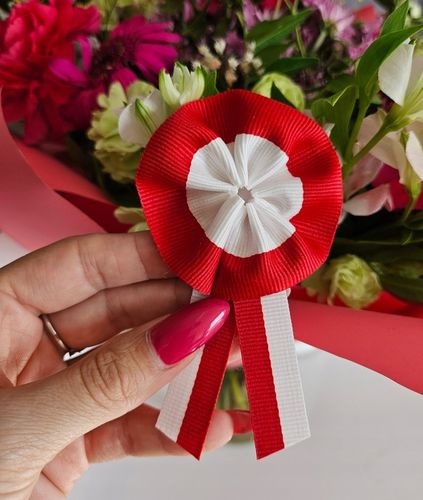 Kotyliony narodowe rozetka 2 patriotyczne 11 listopada przypinki 4 szt na Arena.pl