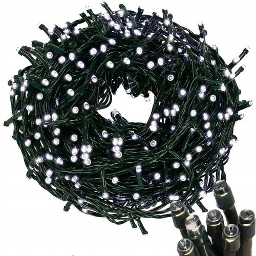 LAMPKI CHOINKOWE 1000 LED ZEWNĘTRZNE WEWNĘTRZNE BIALY ZIMNY na Arena.pl