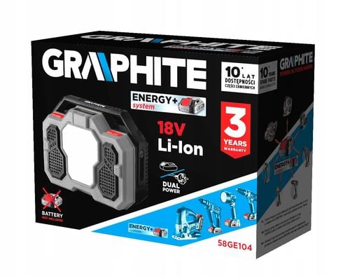 GRAPHITE RADIO BUDOWLANE BLUETOOTH LED 18V 58GE104 na Arena.pl