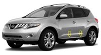 Nissan Murano 2003-2014 - Listwy chrom boczne drzwi chromowane ochronne