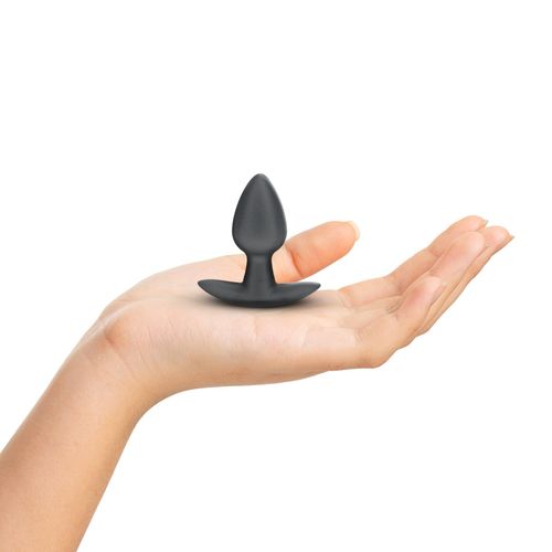 smooth silicone anal plug - small - 2.6 / 6,5 cm - gunmetal na Arena.pl