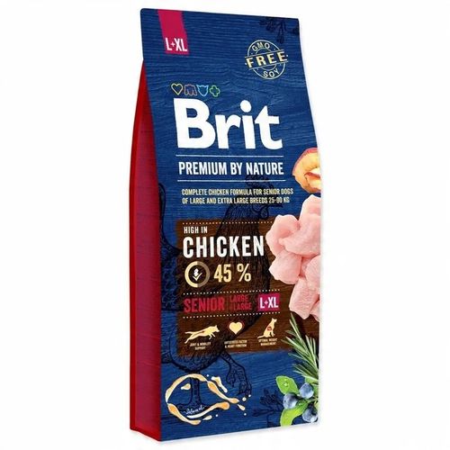 Brit Premium By Nature Senior L+XL Sucha Karma dla Psa Kurczak 15kg na Arena.pl