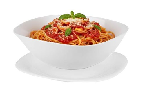 Zestaw śniadaniowy deserowy na zupę dla 6 osób 12 el. biały szkło opalowe na Arena.pl