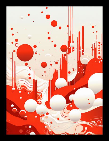 Plakat 15x20cm Krwiście Czerwone Wibracje zdjęcie 2