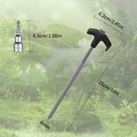 ŚLEDZIE SZPILKI DO NAMIOTU WKRĘT 25cm 12 szt NGT