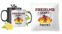 Dla Mistrza Zestaw Kubek Magiczny + Poduszka Z Nadrukiem Ze Zdjęciem
