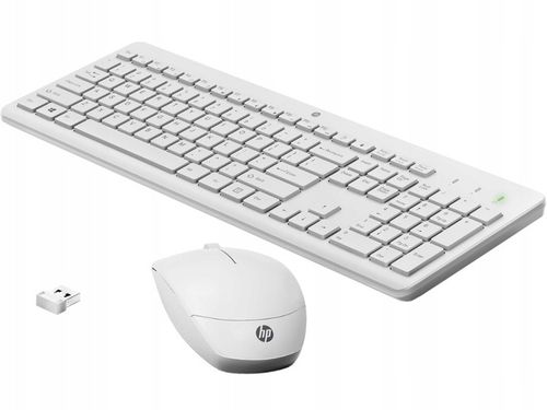 Zestaw Mysz Klawiatura Bezprzewodowa HP 230 bateria 16msc biały (3L1F0AA) na Arena.pl
