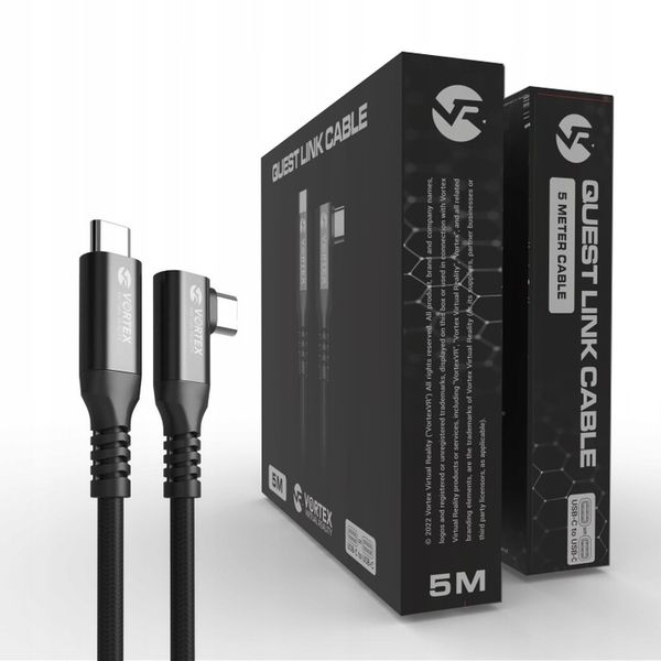 Kabel 5m od VortexVR USB-C do Meta Quest Link | do Quest 3S Quest 3 Quest 2 zdjęcie 5