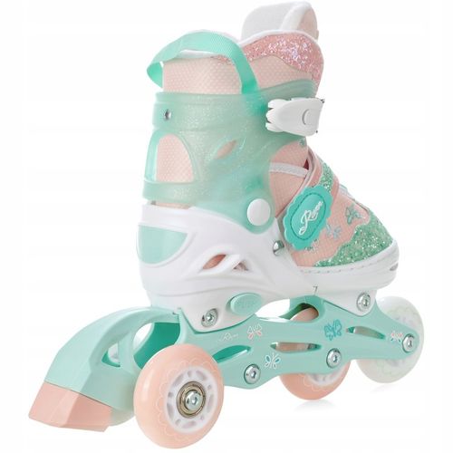 Rolki Wrotki 3w1 Regulowane RAVEN Mireia 30-33 Kółka LED na Arena.pl