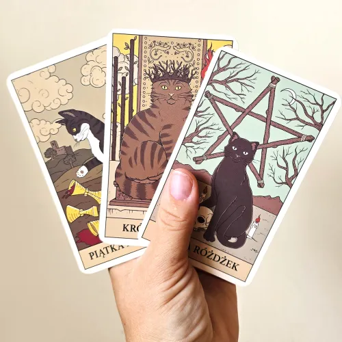 Tarot. Koty rządzą światem. Karty + przewodnik na Arena.pl
