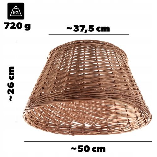 OSŁONA NA STOJAK CHOINKOWY WIKLINOWA 50 cm OSŁONKA POD CHOINKĘ KOSZ BOHO na Arena.pl
