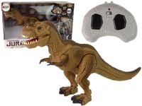 BRĄZOWY ZABAWKOWY DINOZOAUR  STEROWANY