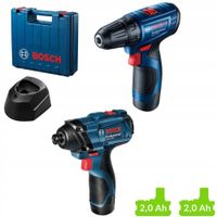 ZESTAW WKRĘTARKA GSR 120-LI + ZAKRĘTARKA GDR 120-LI BOSCH 2x2,0Ah + WALIZKA