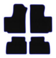 Dywaniki welurowe CARLUX-BLUE Fiat Doblo I 2000-2009, czarno-niebieskie