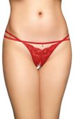 stringi koronkowe softline collection 2496 czerwone m/l