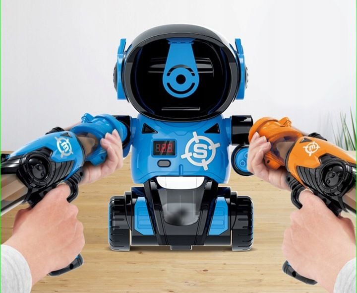 ROBOT GRA STRZELANIE DO CELU PISTOLET LICZNIK LCD TARCZA DO STRZELANIA zdjęcie 10