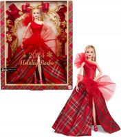 BARBIE LALKA BLOND ŚWIĄTECZNA HOLIDAY