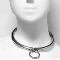 metal hard - naszyjnik metalowy z zamknięciem 13,5 cm stal nierdzewna